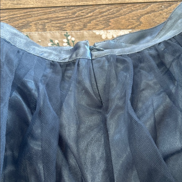 Mia Joy Women’s XS Chic Midnight Blue Tulle Long Skirt Grunge Whimsigoth Fairy - Picture 4 of 6